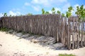 Fence made of tree branches, delimiting small properties, typical of the coast of northeastern Brazil.